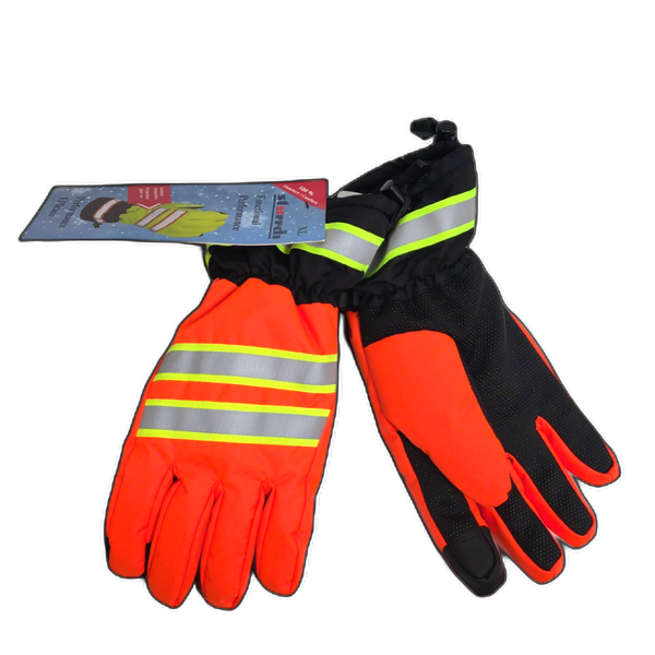 Hi Viz Orange Insulated Work Gloves XL w/Dotted Palms Sturrdi