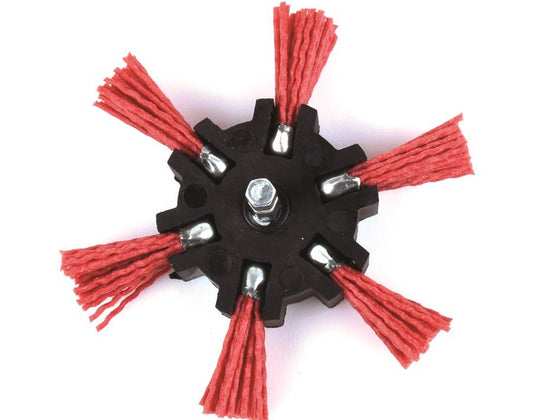Filament flap brush 4 inch with .25 inch shank