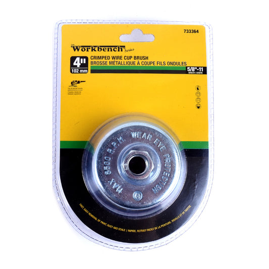 Wire Cup Brush 4" x 5/8"