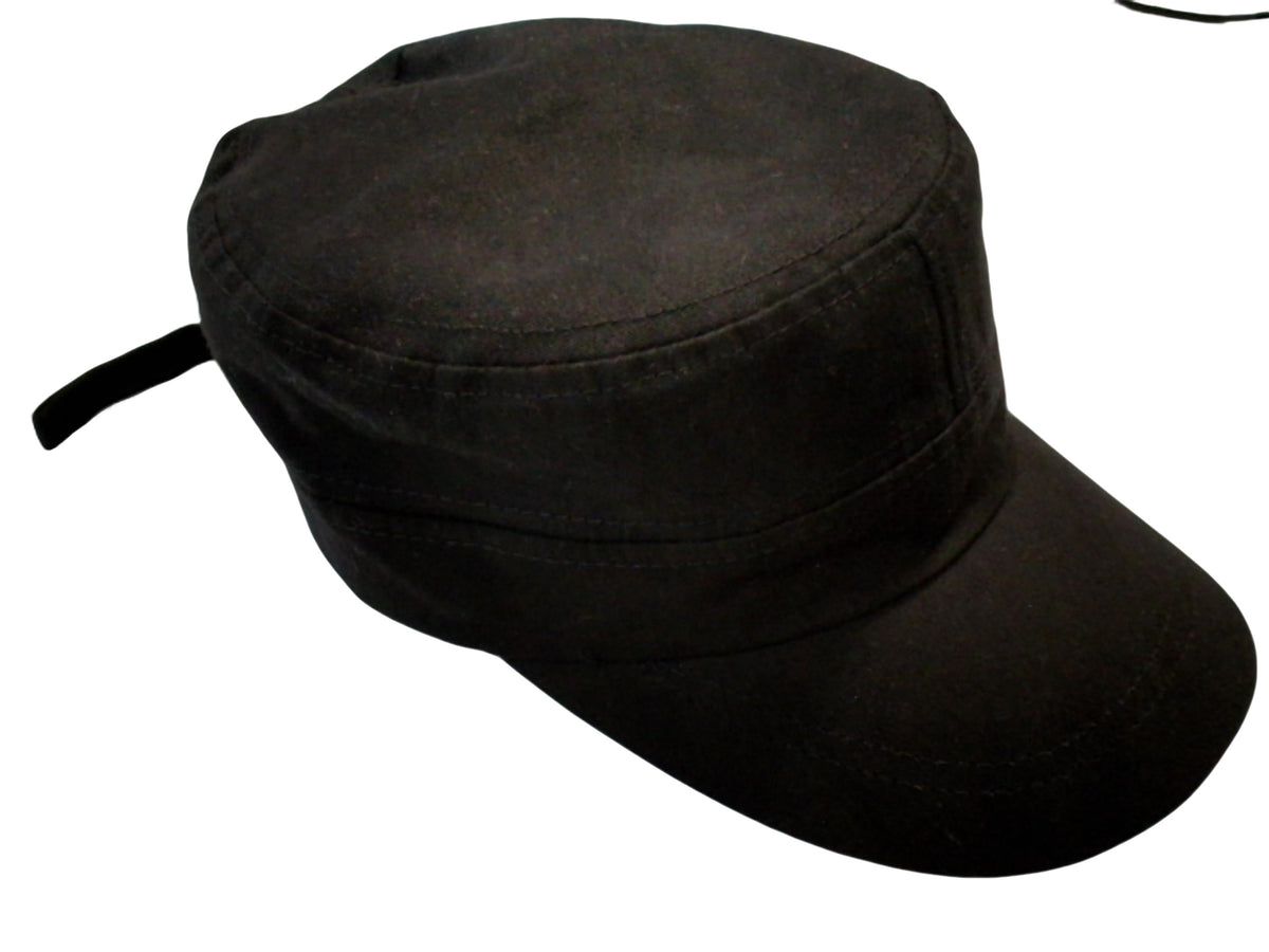Military Style Fatigue Hat BLACK