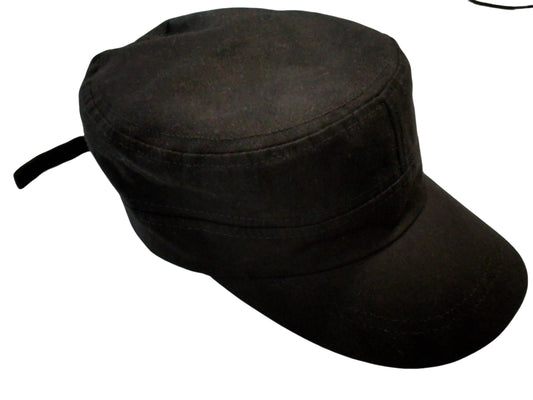 Military Style Fatigue Hat BLACK