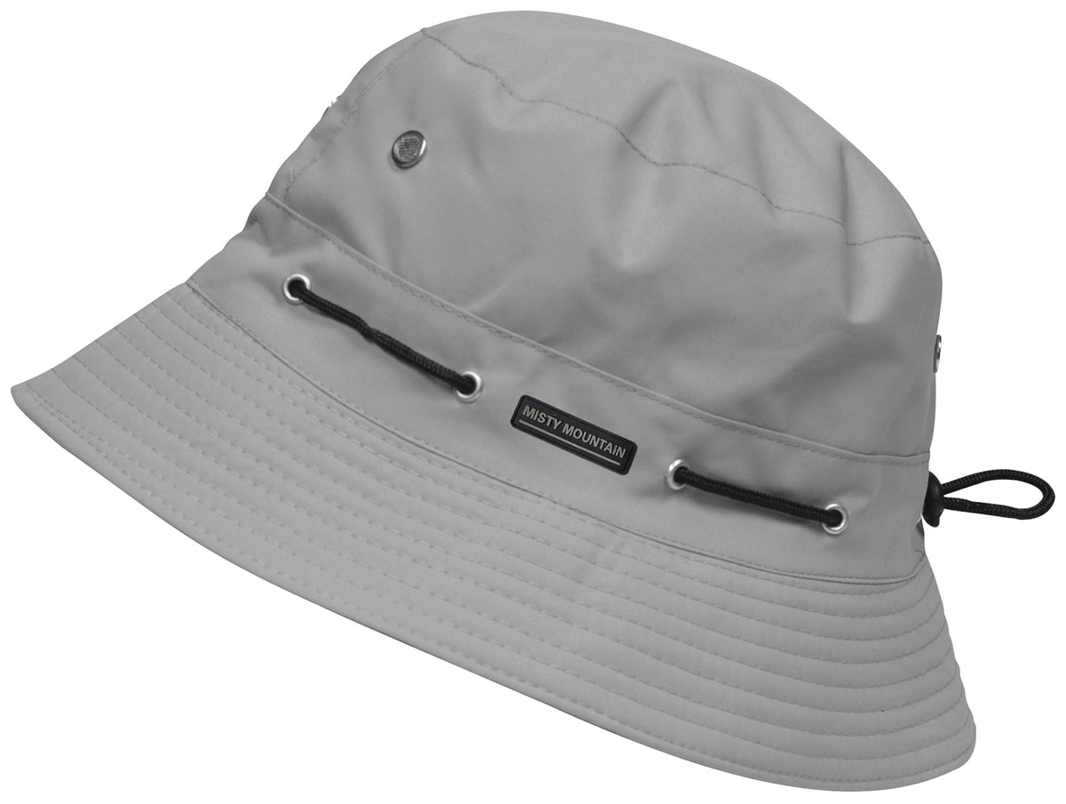 Bucket Hat Grey - Adjustable Cord With Stopper