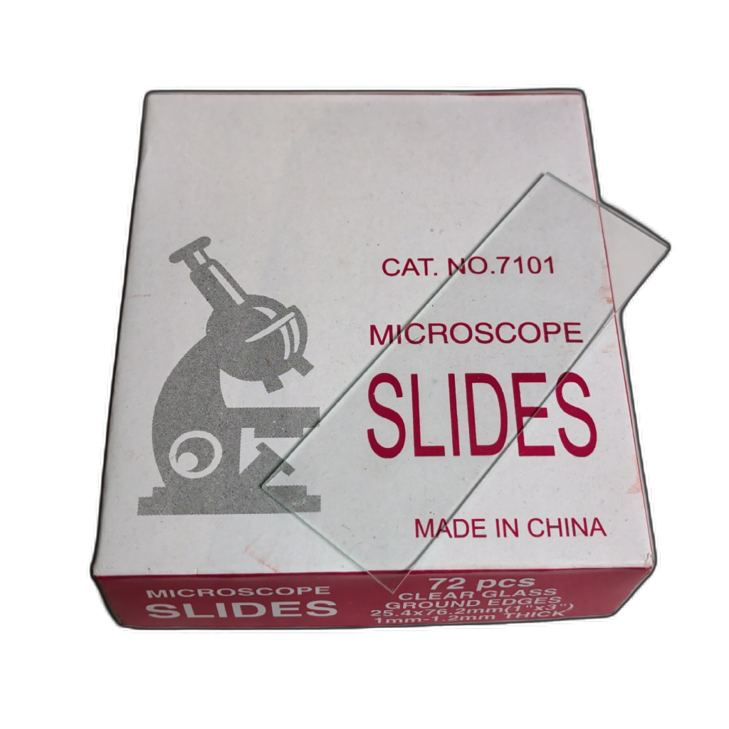 Blank Microscope Slides 72pk. 1" x 3" 1mm -1.2mm Thick Clear Glass