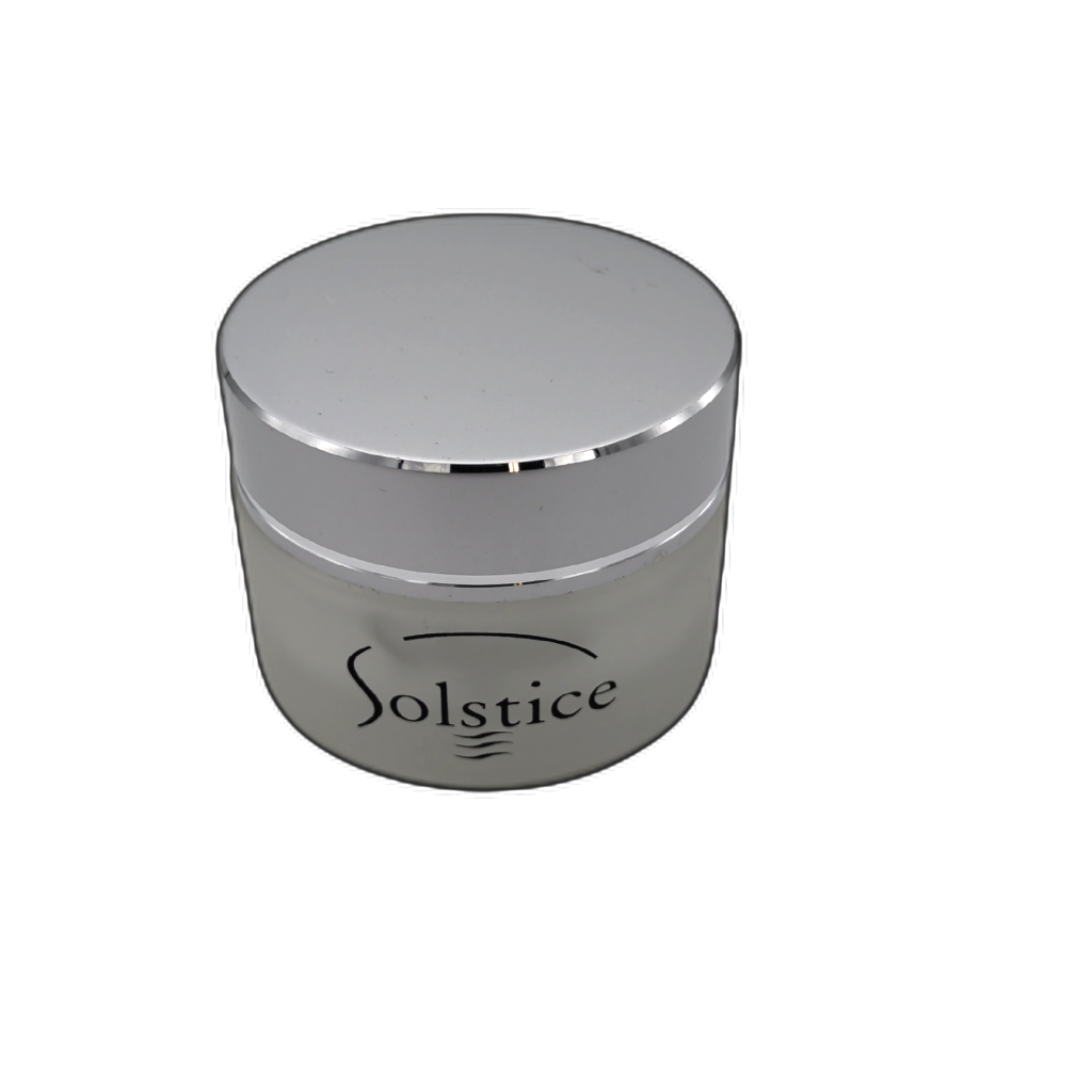 Frosted Glass Jar W/silver Cap 2" X 1" (or 10/$2.49)