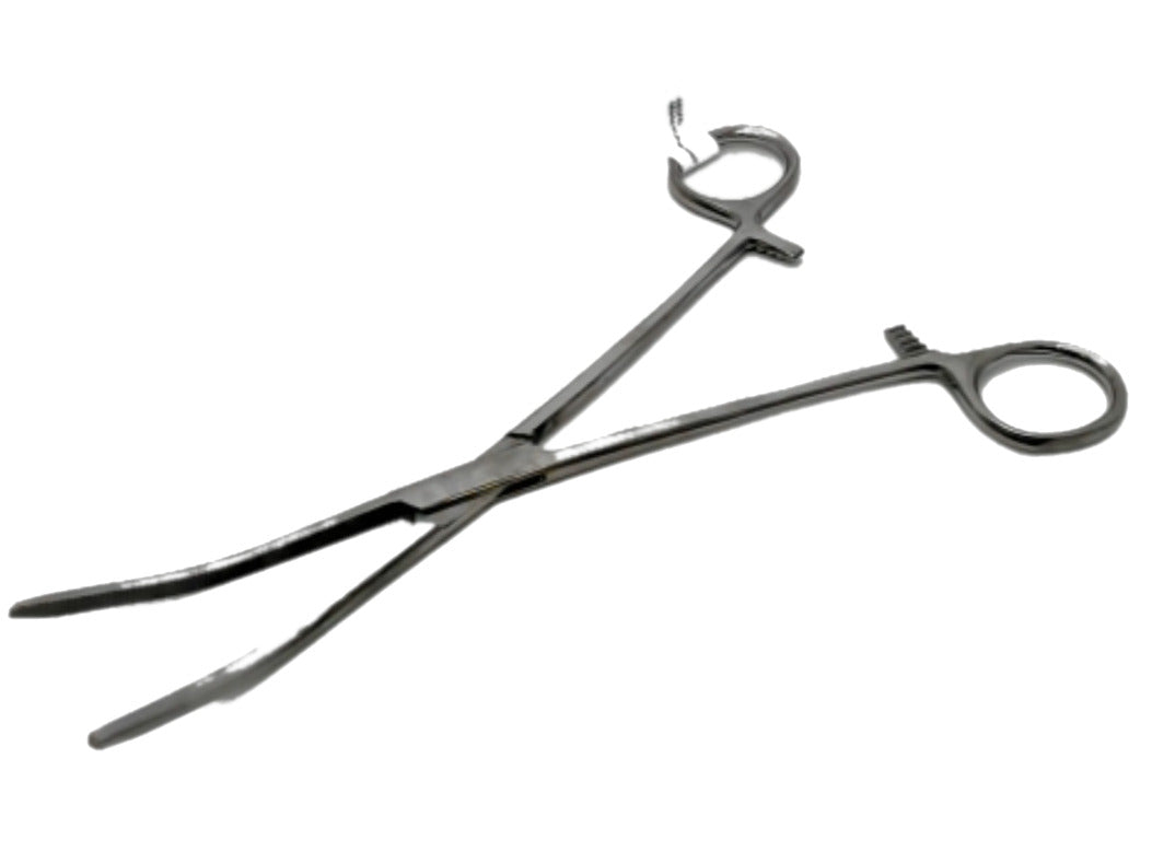 Forceps Curved 8" Stainless Steel
