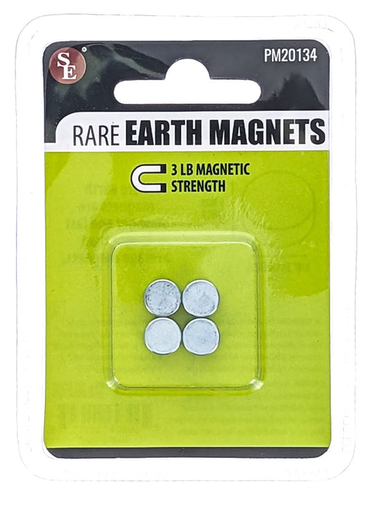 Magent Rare Earth Round 3/8" 4pk. 3lb. Strength