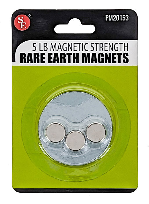 Magnet Rare Earth Round 7/16" 3pk. 5lb. Strength