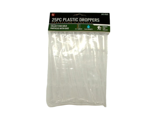 Plastic Droppers 3mL 5.5" Length 25pk.