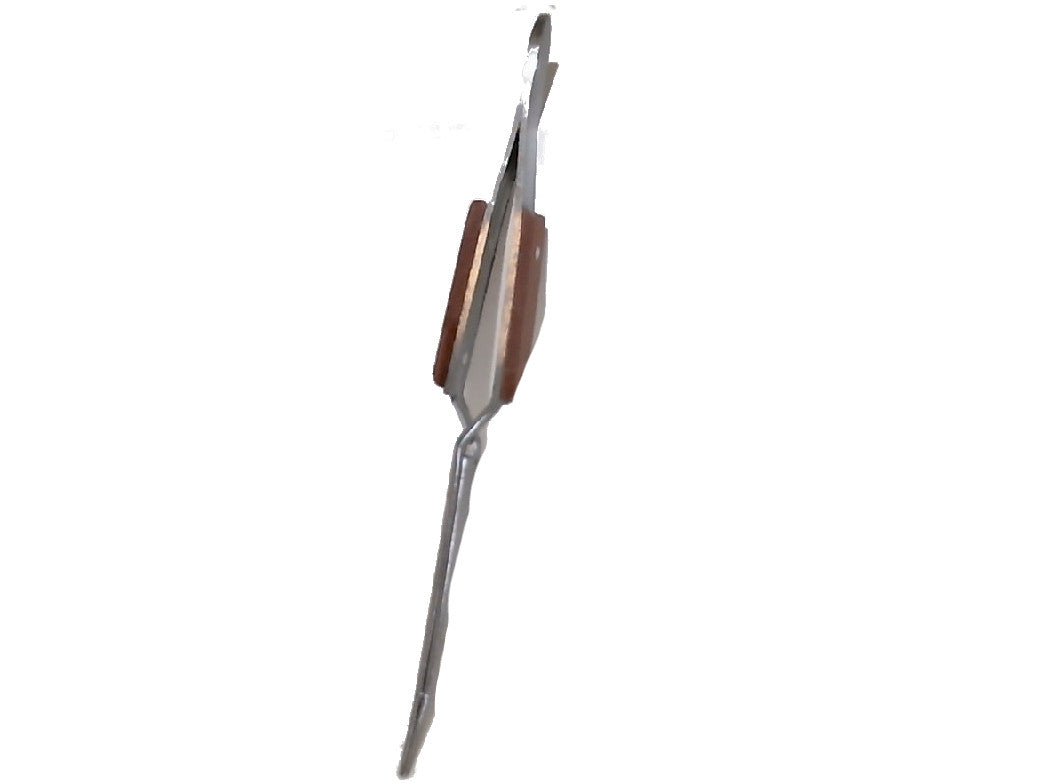 Tweezer Cross Action 6.5" Curved Wood Grip