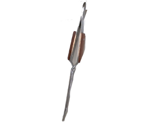 Tweezer Cross Action 6.5" Curved Wood Grip