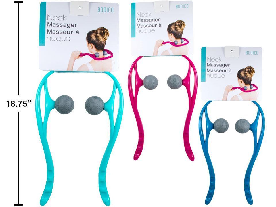 Neck Massager, 3 col: turq./ magenta/mint green Bodico