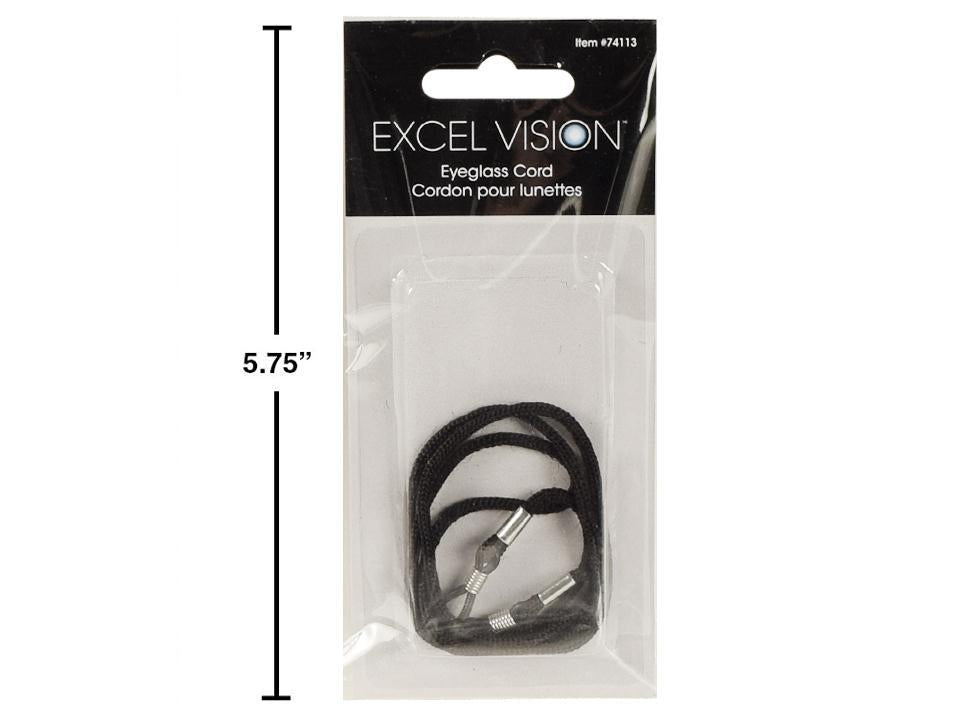 Eyeglass cord nylon black - excel vision