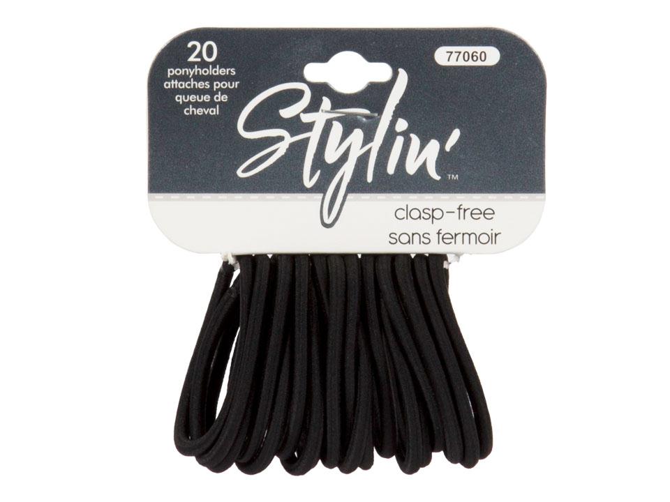 Ponyholder 20-PC Basic Black Stylin