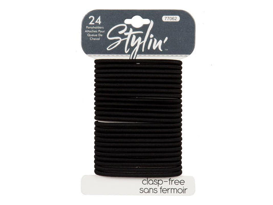 Ponyholder 24-pc. Black Clasp free Stylin