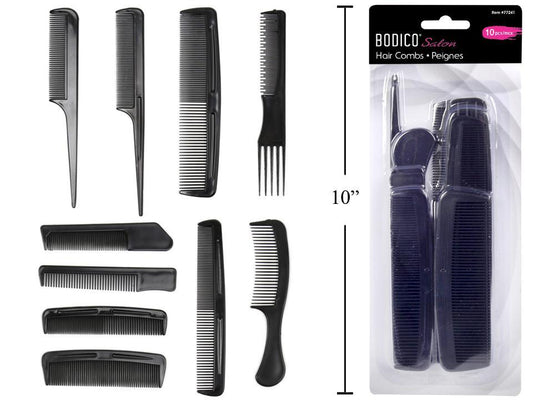 Hair Combs 10pcs Bodico