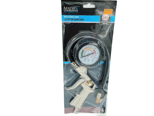 Tire Inflator With Dial Gauge