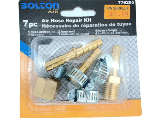 Air Hose Repair Kit 6 pc 1/4in