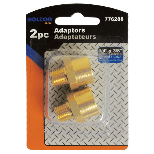 Adaptor 1/4"M x 3/8"F 2pc