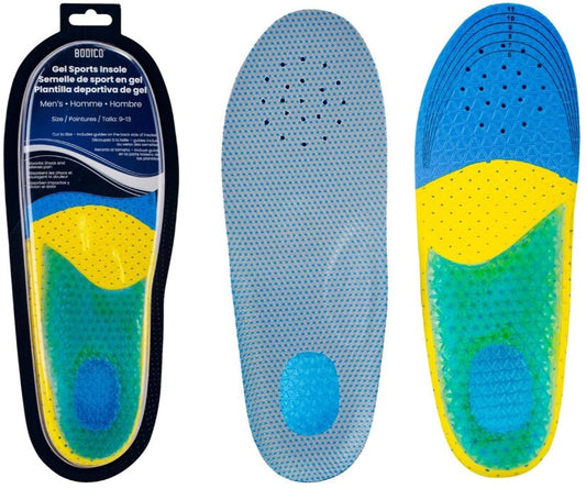 Sports Insole for Men w/ Size Guide Bodico
