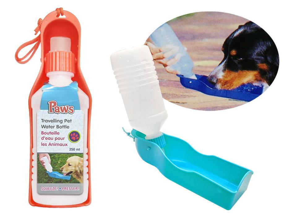 Water Bottle 250ml Travelling Pet 4 col.