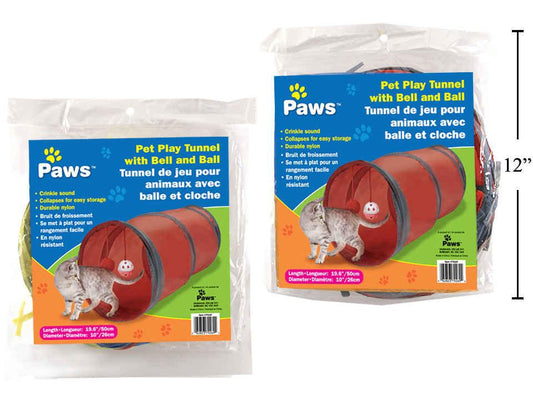 Pet Play Tunnel (9.75"x19.5") Paws