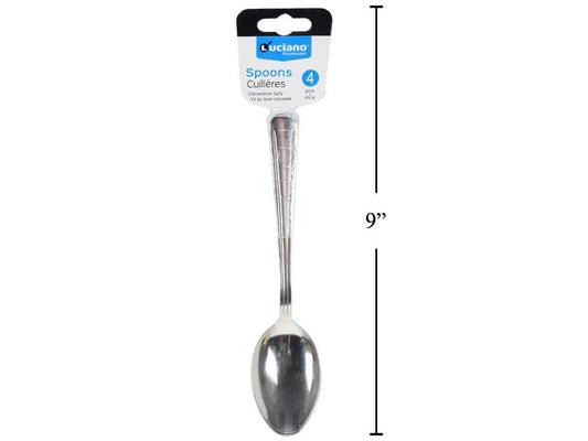 Spoon 4.pc. 7" S/S Luciano