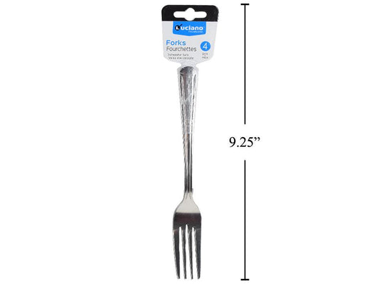 Forks 4pc 7" S/S Luciano