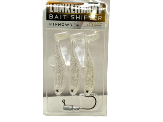 Bait Shifter Minnow 3.5" 3/8oz. Ice 3pk. Lunkerhunt