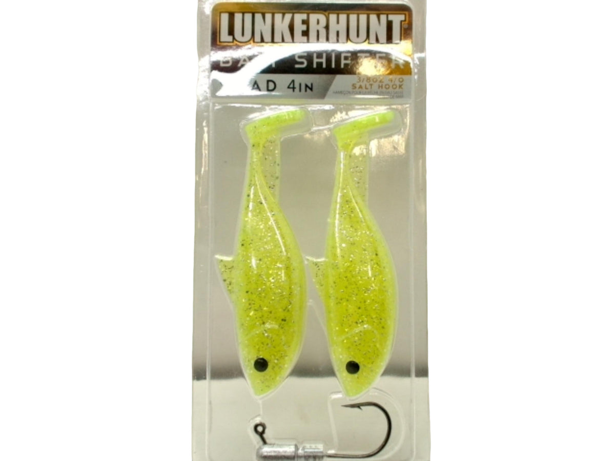 Leurre Shifter Shad 4" 3/8oz. Nitro Glow 2p. Lunkerhunt