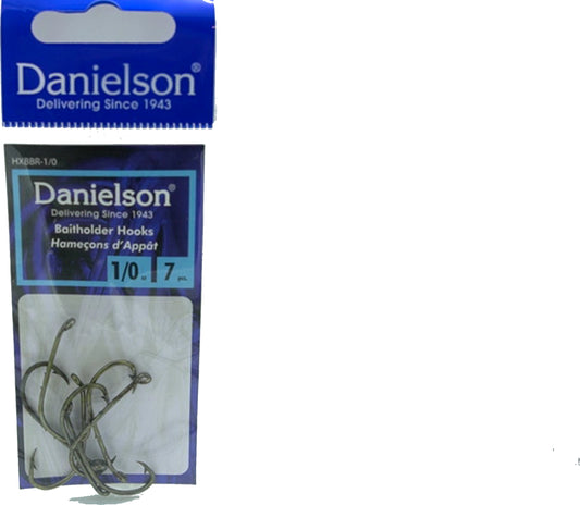 Baitholder Hooks 7pk. Size 1/0 Danielson