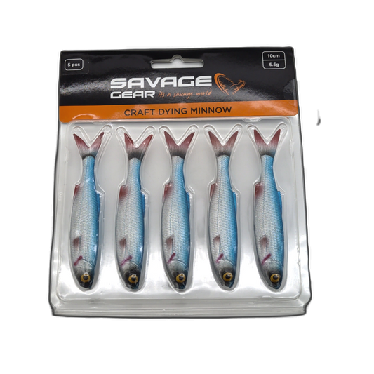 Craft Drying Minnow 5pk. 10cm 5.5g. Blue Pearl Savage Gear