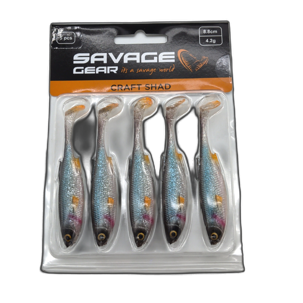 Leurre souple Craft Shad 5 pièces. 8,8 cm 4,2 g. Roach Savage Gear