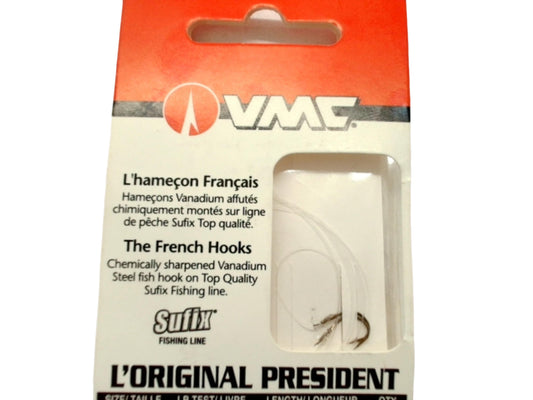The French Hooks On Sufix Fishing Line Size 10 Vmc