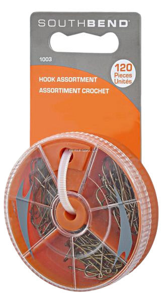 Hook Assortment 120pcs. w/Case Southbend