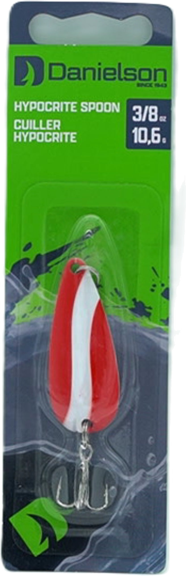 Hypocrite Spoon 3/8oz. Red/White Danielson