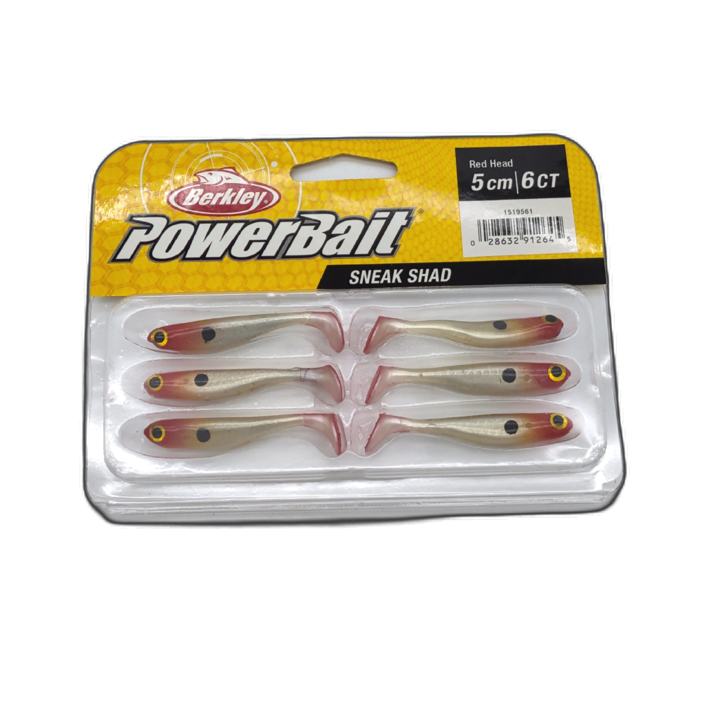 Powerbait Sneak Shad 6 pièces 5 cm Red Head Berkley