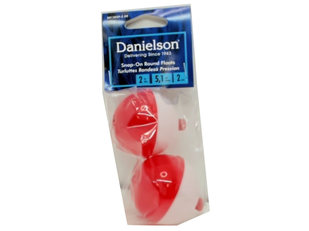 Round Floats Snap On 2" 2pk. Danielson
