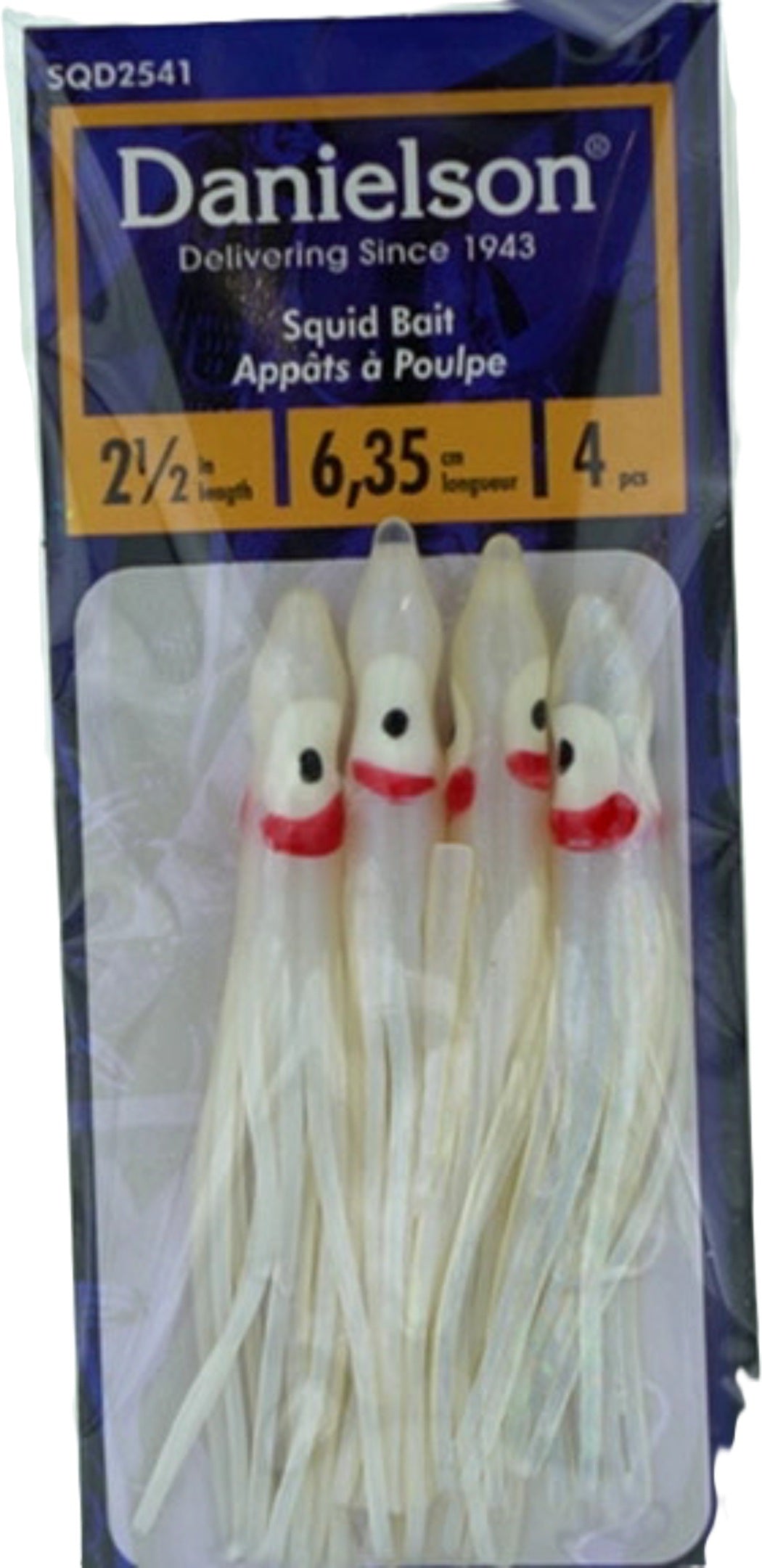 Squid Bait 2 1/2" 4pk. Danielson