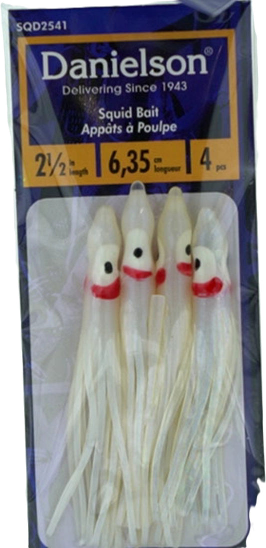 Squid Bait 2 1/2" 4pk. Danielson
