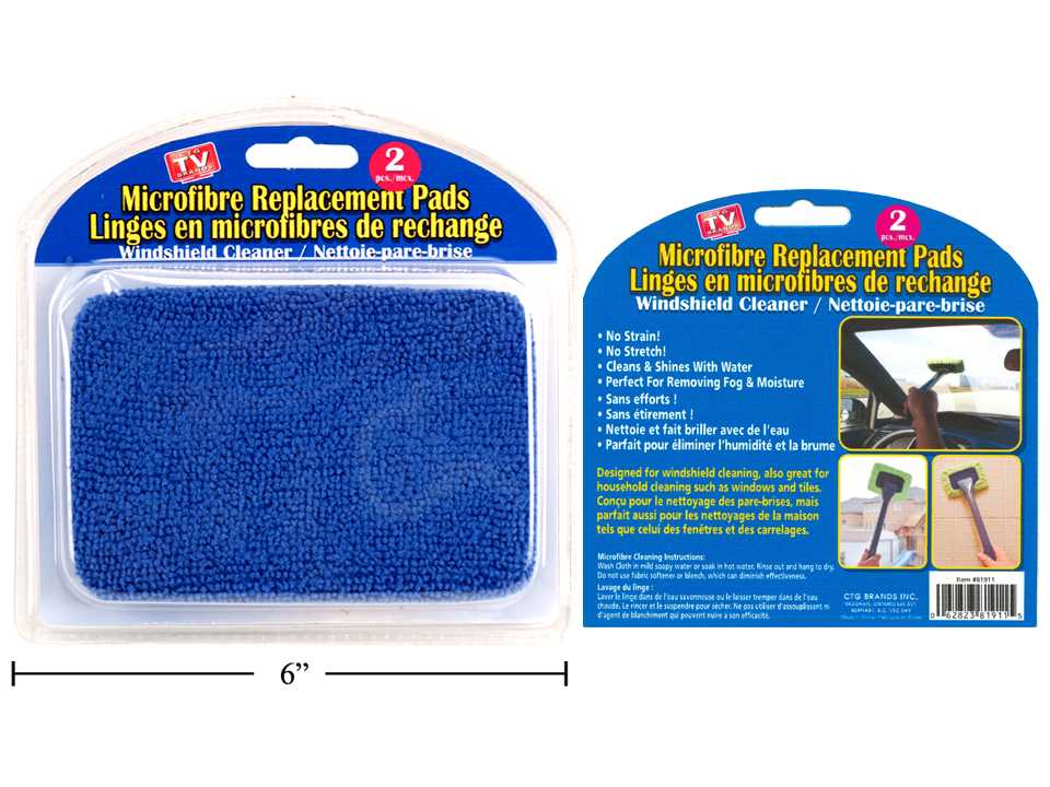 MICROFIBRE WINDSHIELD CLEANER 2-PC. CTG TV BRANDS