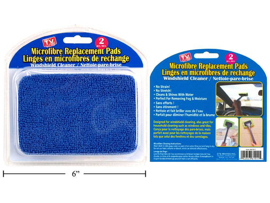 NETTOYANT MICROFIBRE POUR PARE-BRISE 2 PIÈCES. CTG TV BRANDS