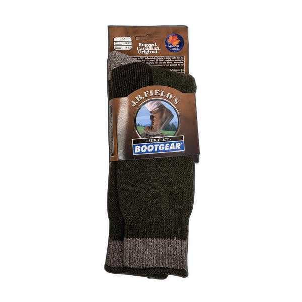 Bootgear Boot Socks Dark Khaki Large J.B. Field's