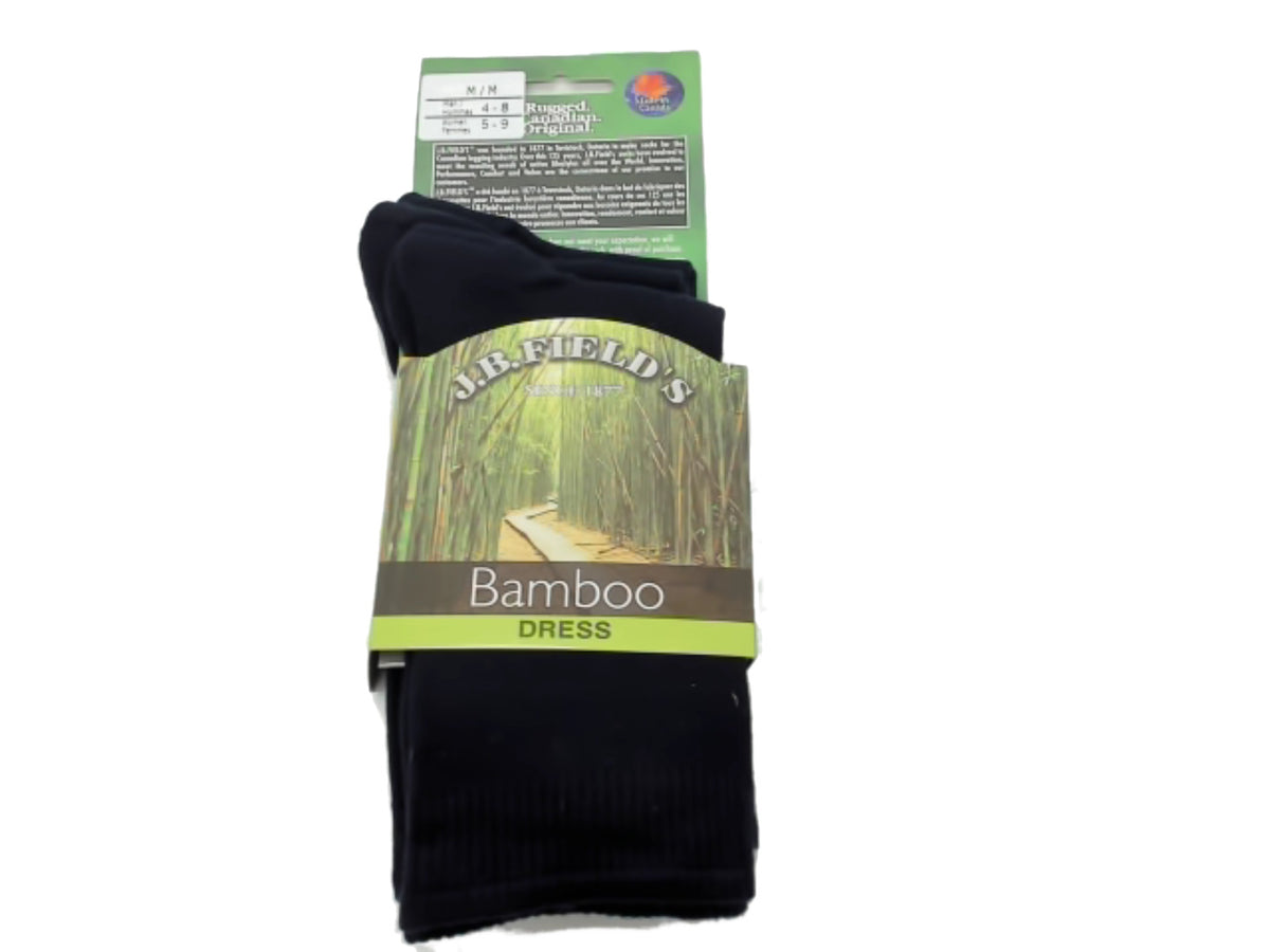 Dress Socks Medium 3pk. Navy Bamboo J.b. Fields Made In Canada