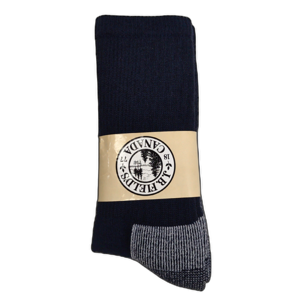 Hiking Socks Large Navy/Grey Size 8-12 Slightly Imperfect J.B. Field's