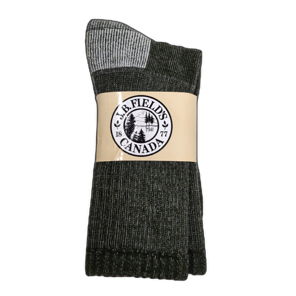 Hiking Socks Medium Olive Size 5-9 Slightly Imperfect J.B. Field's