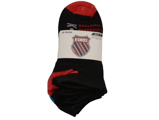 Socks Boy's 10pk. Size 9-11 K-Swiss Assorted - each sold individually
