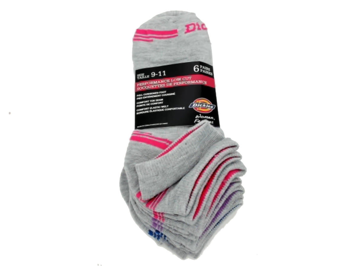 Chaussettes courtes pour femmes lot de 6, couleurs assorties grises Dickies