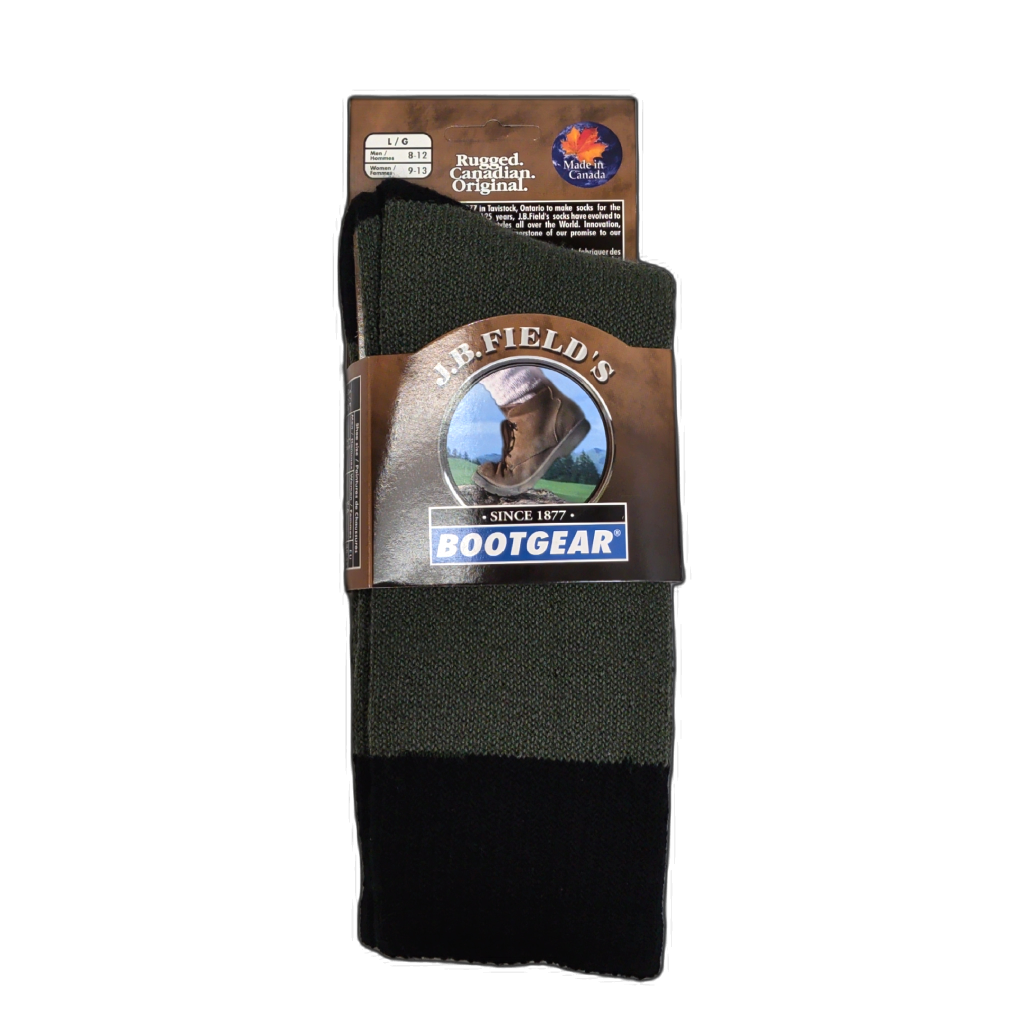 Bootgear Work Socks Forest/Black Large J.B. Field's