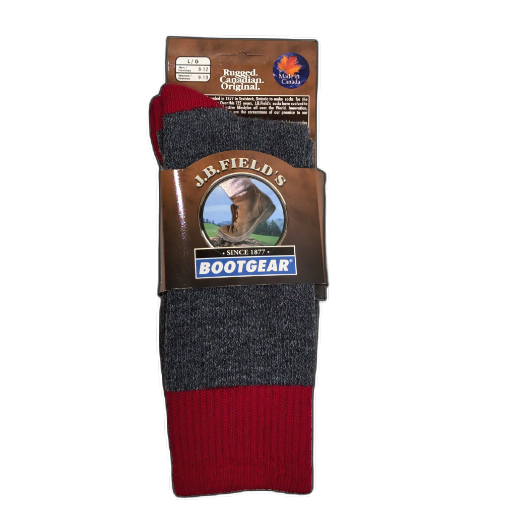 Bootgear Work Socks Red/Grey Large J.B. Field's