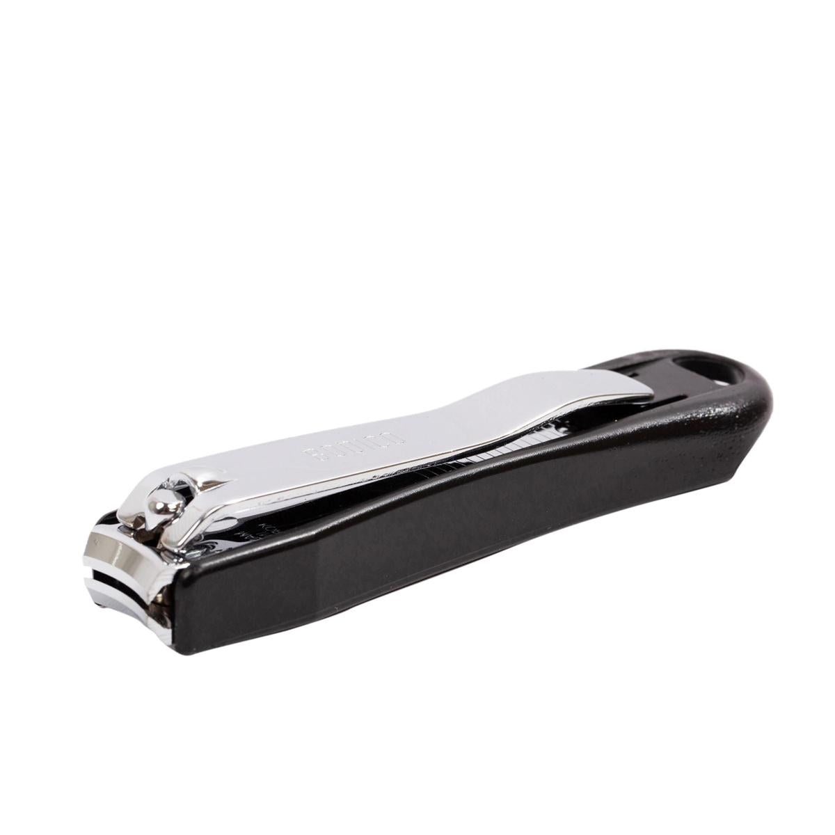 Toe Nail Clipper w/ Catcher, 82mm, 2col: blk&wht Bodico - Additional View